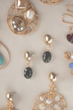Single Black Bead Drop Earrings - Sienna NZ