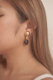 Single Black Bead Drop Earrings - Sienna NZ