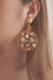 White Garden Earrings - Sienna NZ