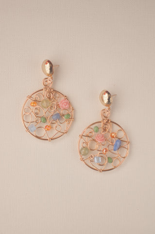 Multicoloured Garden Earrings - Sienna NZ