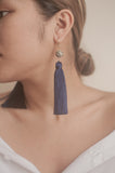 Midnight Blue Tassel Earrings - Sienna NZ